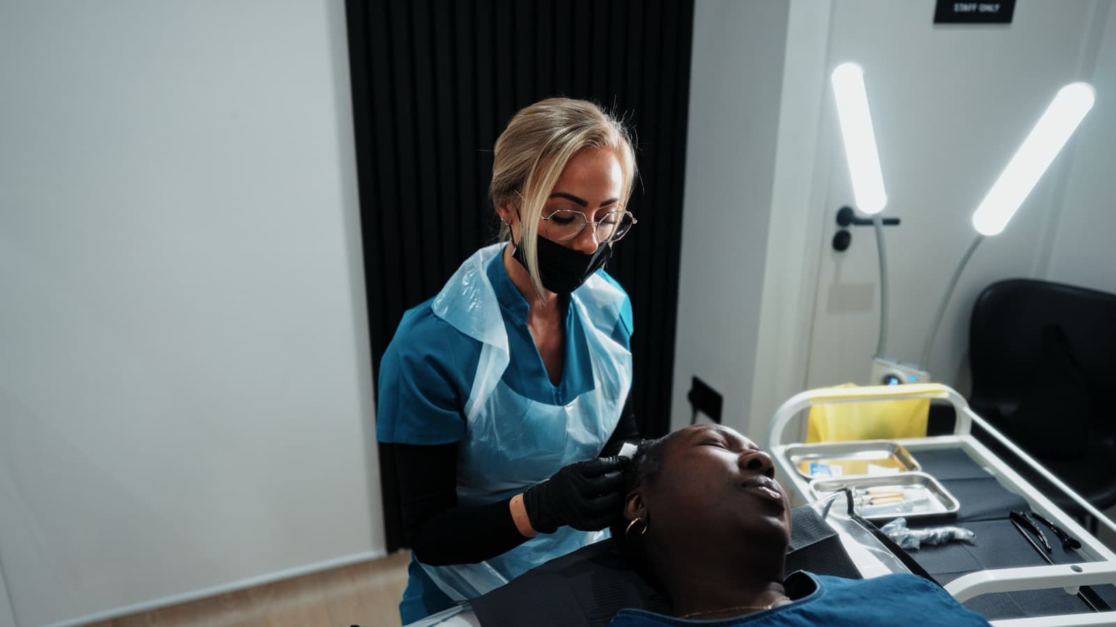 Behind the scenes in clinic